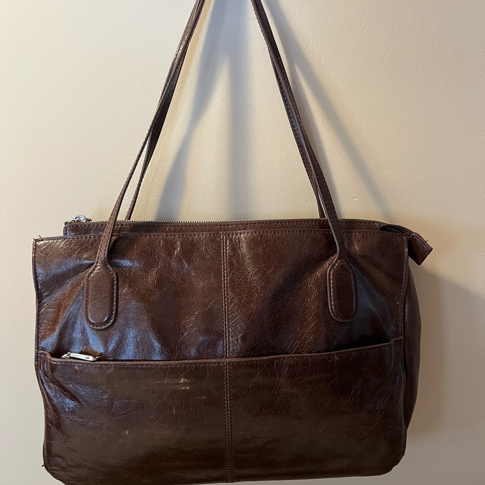 HOBO brown leather purse
